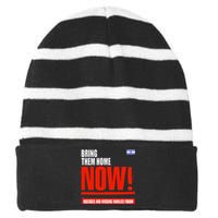 Bring Them Home Now Striped Beanie with Solid Band