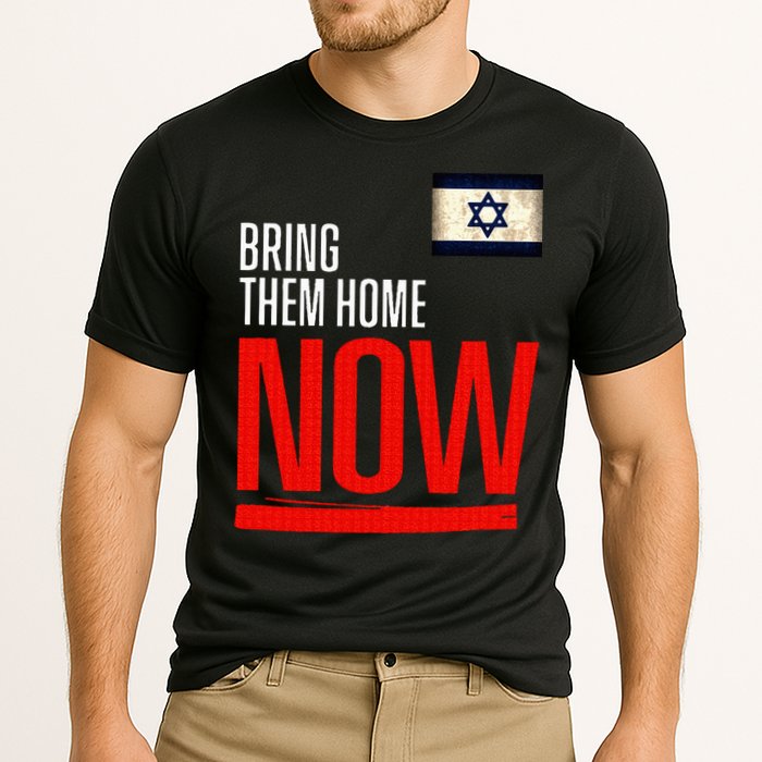 Bring Them Home Now! Stand With Israel Flag Cooling Performance Crew T-Shirt