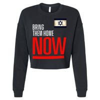 Bring Them Home Now! Stand With Israel Flag Cropped Pullover Crew