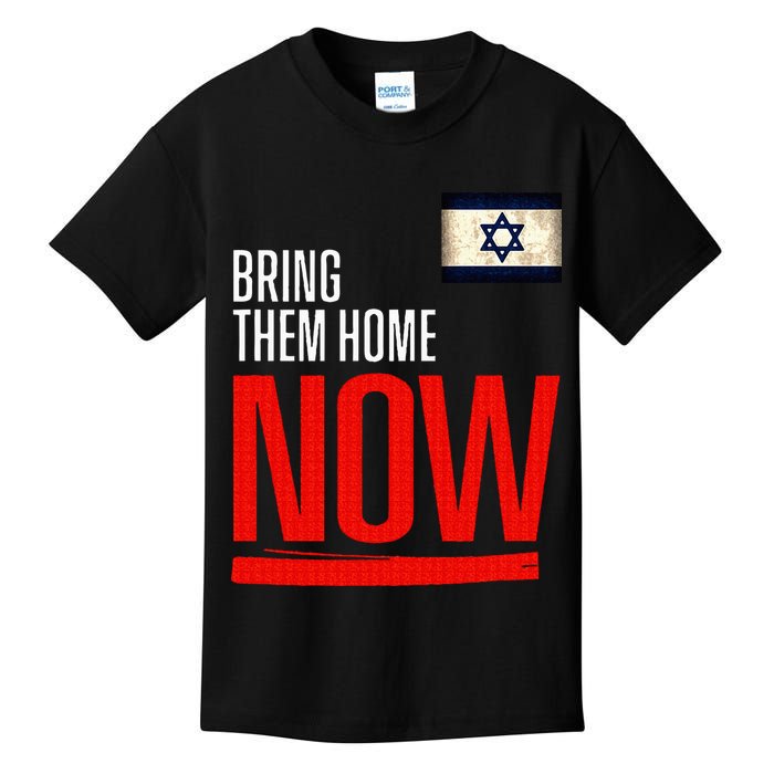 Bring Them Home Now! Stand With Israel Flag Kids T-Shirt