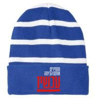 Bring Them Home Now Help Them Striped Beanie with Solid Band