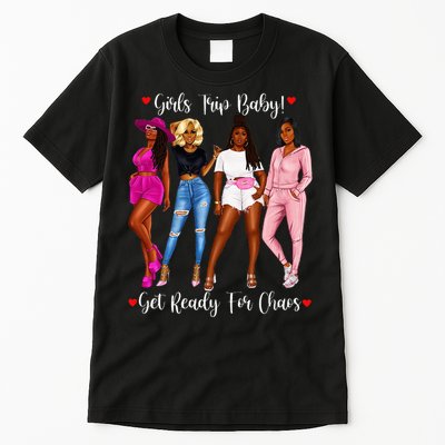 Black Trip Holidays With Friends African Diva Tall T-Shirt