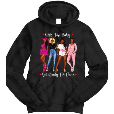 Black Trip Holidays With Friends African Diva Tie Dye Hoodie