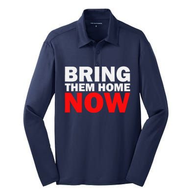 Bring Them Home Now Silk Touch Performance Long Sleeve Polo