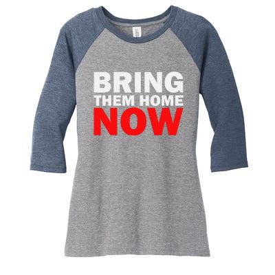 Bring Them Home Now Women's Tri-Blend 3/4-Sleeve Raglan Shirt