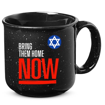 Bring Them Home Now! Stand With Israel Star of David 15oz Campfire Ceramic Mug
