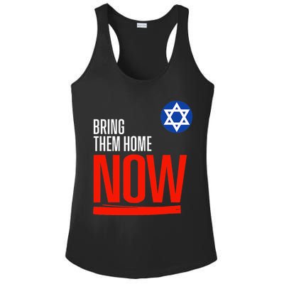 Bring Them Home Now! Stand With Israel Star of David Ladies PosiCharge Competitor Racerback Tank