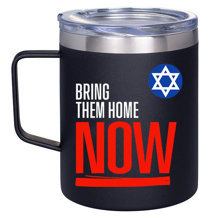 Bring Them Home Now! Stand With Israel Star of David 12oz Stainless Steel Coffee Mug