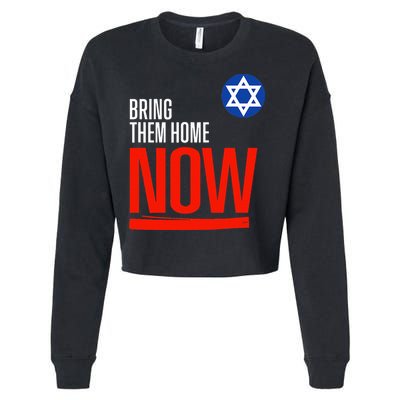 Bring Them Home Now! Stand With Israel Star of David Cropped Pullover Crew