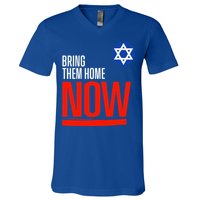 Bring Them Home Now! Stand With Israel Star of David V-Neck T-Shirt