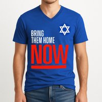 Bring Them Home Now! Stand With Israel Star of David V-Neck T-Shirt