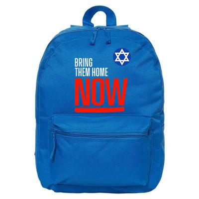 Bring Them Home Now! Stand With Israel Star of David 16 in Basic Backpack