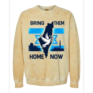 Bring Them Home Now! Stand With Israel Flag America Colorblast Crewneck Sweatshirt