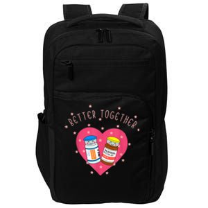 Better Together Haldol Ativan Funny ICU Nurse Valentines Impact Tech Backpack