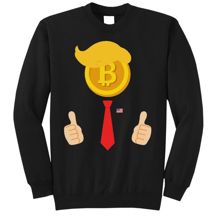 Bitcoin Trump Hair Cryptocurrency President Trump 45 47 Maga Sweatshirt