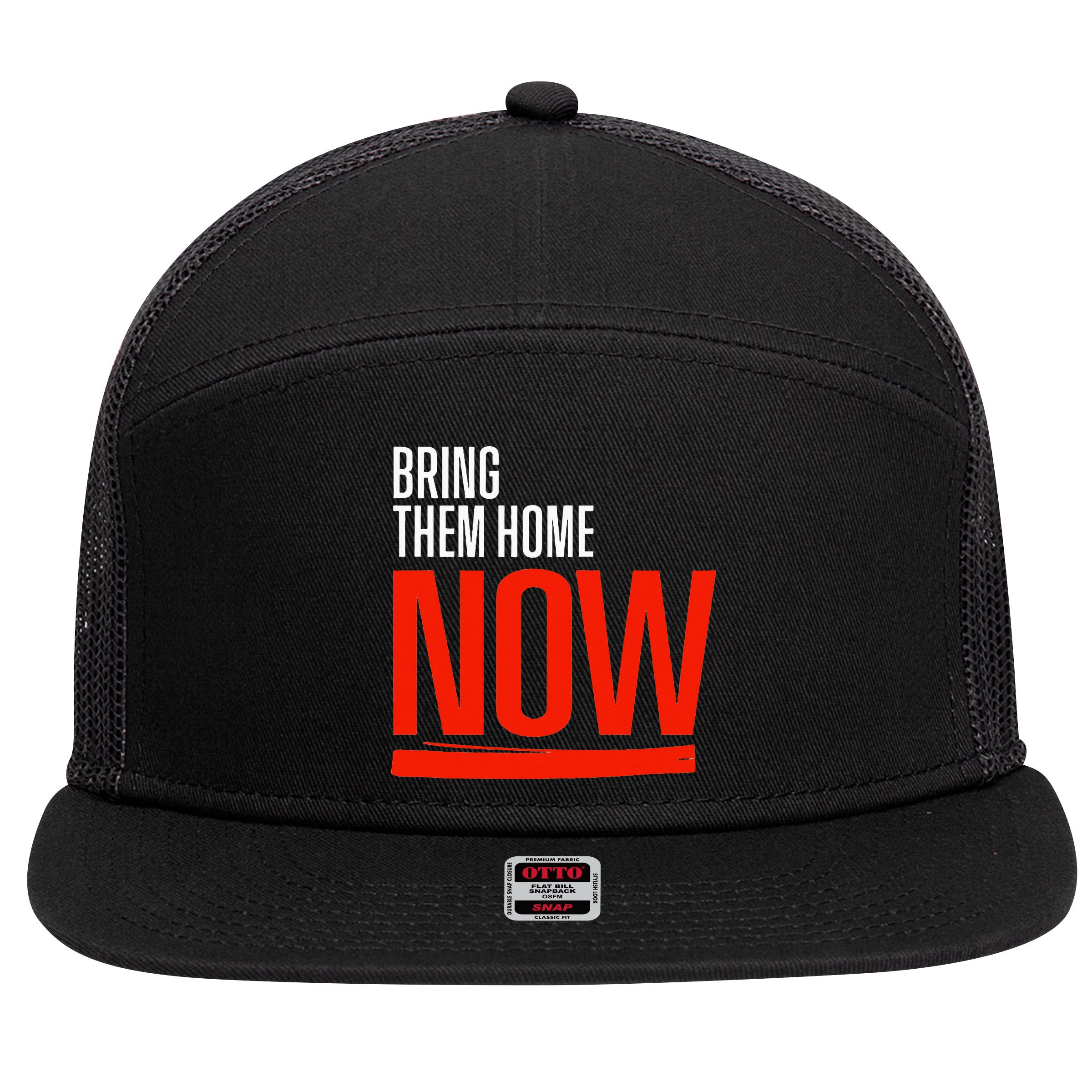 Bring Them Home Now 7 Panel Mesh Trucker Snapback Hat