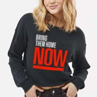 Bring Them Home Now Cropped Pullover Crew