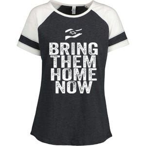 BRING THEM HONE NOW Enza Ladies Jersey Colorblock Tee