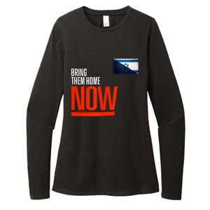 Bring Them Home Now! Stand With Israel Israel Alaska Flag Womens CVC Long Sleeve Shirt