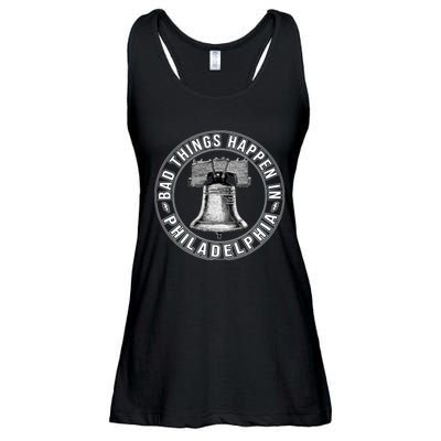 Bad Things Happen In Philadelphia Ladies Essential Flowy Tank