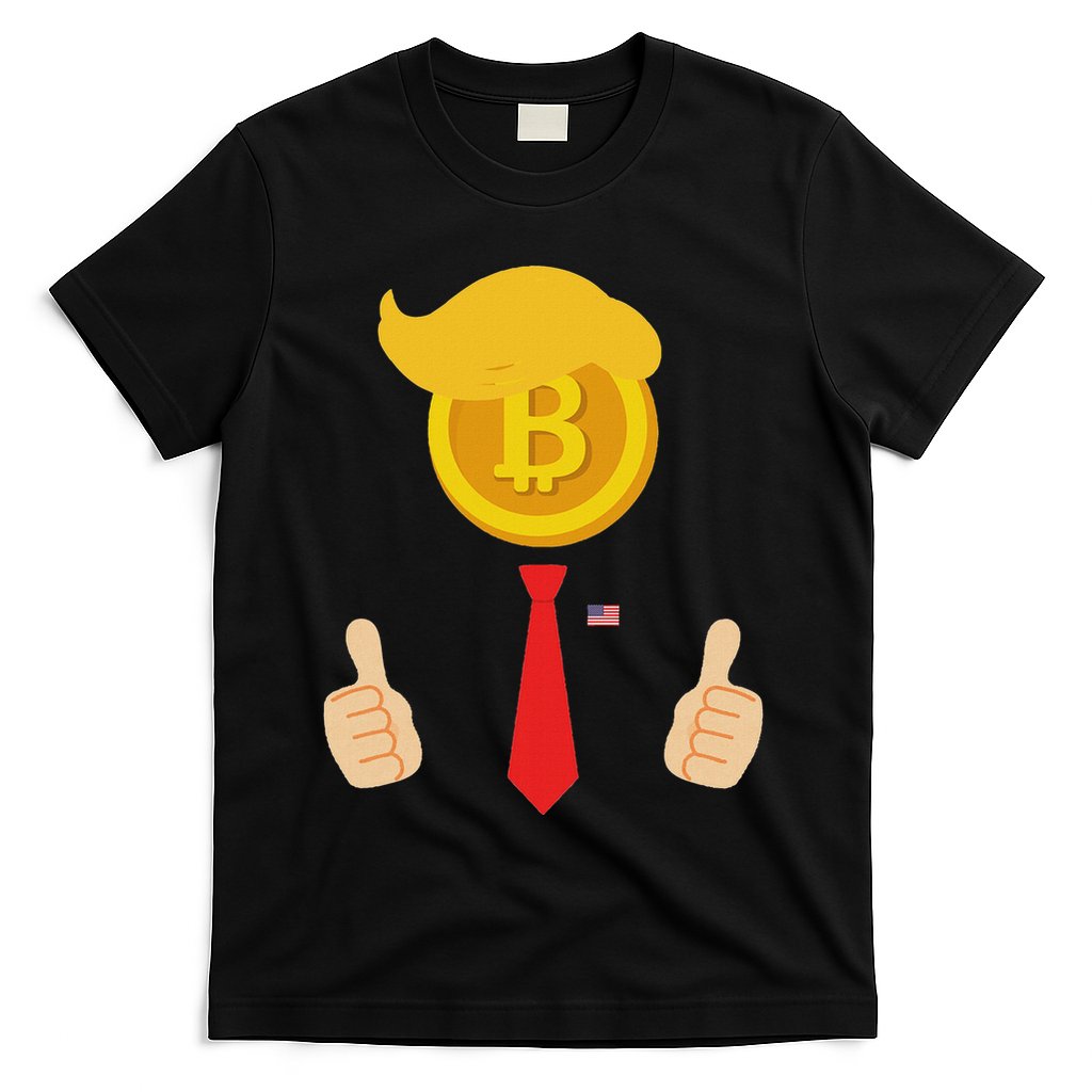 Bitcoin Trump Hair Cryptocurrency President Trump 45 47 Maga T-Shirt