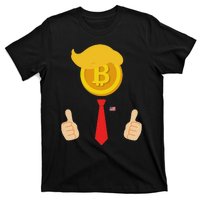 Bitcoin Trump Hair Cryptocurrency President Trump 45 47 Maga T-Shirt