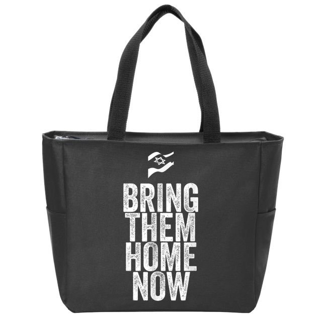 Bring Them Home Now I Stand With Israel Zip Tote Bag