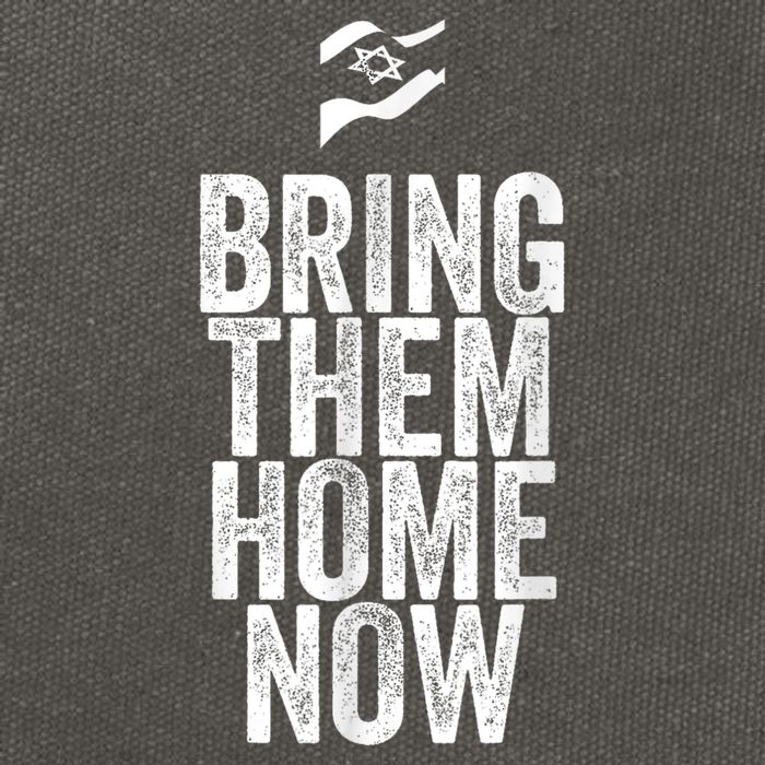 Bring Them Home Now I Stand With Israel Cotton Canvas Backpack