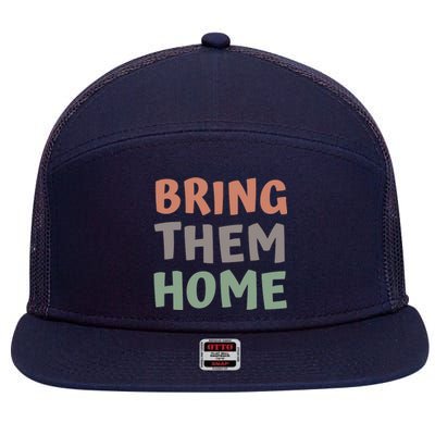 Bring Them Home Now Vintage 7 Panel Mesh Trucker Snapback Hat