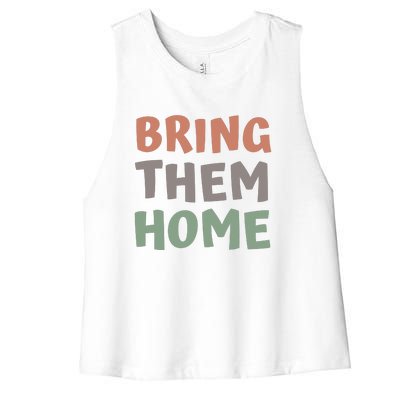 Bring Them Home Now Vintage Women's Racerback Cropped Tank