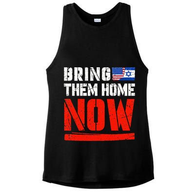 Bring Them Home Now  Bring Them Back  Israel Strong  Ladies PosiCharge Tri-Blend Wicking Tank