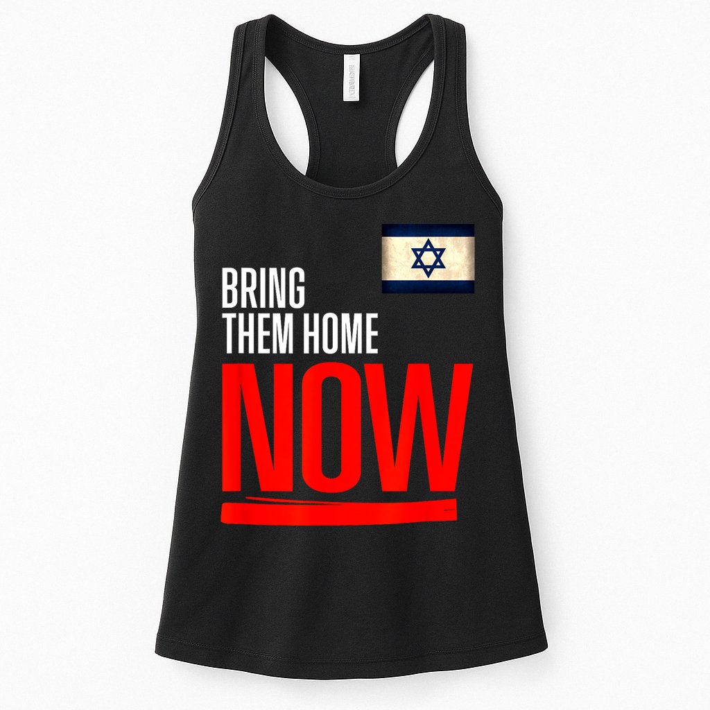 Bring Them Home Now! Stand With Israel Flag Womens Tank Top