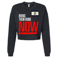 Bring Them Home Now! Stand With Israel Flag Cropped Pullover Crew