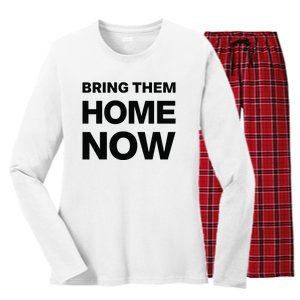 Bring Them Home Now Women's Long Sleeve Flannel Pajama Set 