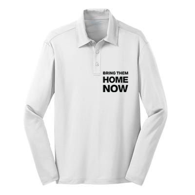 Bring Them Home Now Silk Touch Performance Long Sleeve Polo