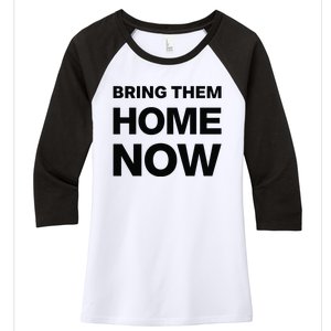 Bring Them Home Now Women's Tri-Blend 3/4-Sleeve Raglan Shirt