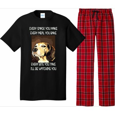 Beagles T I Will Be Watching You Pajama Set