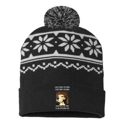 Beagles T I Will Be Watching You USA-Made Snowflake Beanie