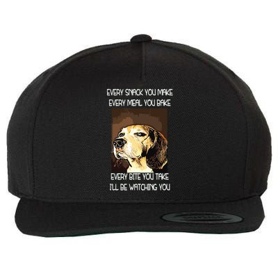 Beagles T I Will Be Watching You Wool Snapback Cap