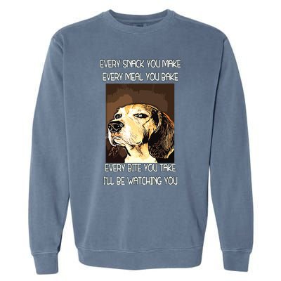 Beagles T I Will Be Watching You Garment-Dyed Sweatshirt