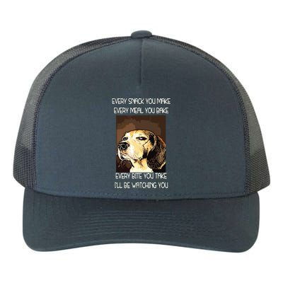 Beagles T I Will Be Watching You Yupoong Adult 5-Panel Trucker Hat