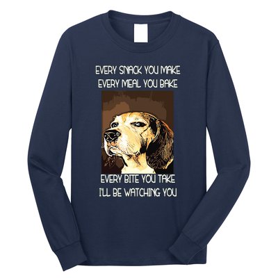 Beagles T I Will Be Watching You Long Sleeve Shirt