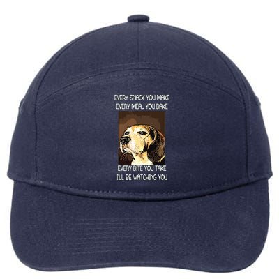 Beagles T I Will Be Watching You 7-Panel Snapback Hat