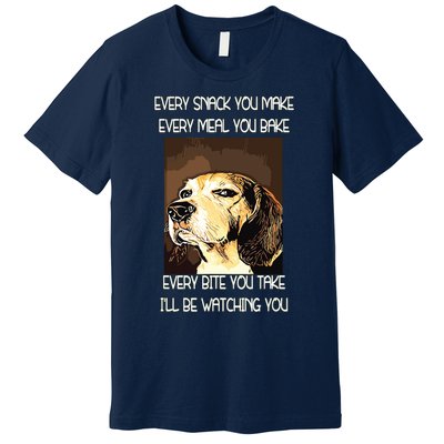 Beagles T I Will Be Watching You Premium T-Shirt