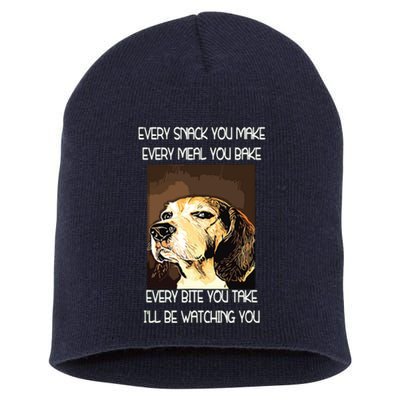 Beagles T I Will Be Watching You Short Acrylic Beanie