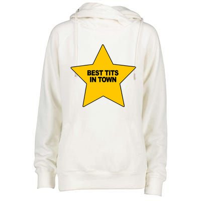 Best Tits In Town Womens Funnel Neck Pullover Hood