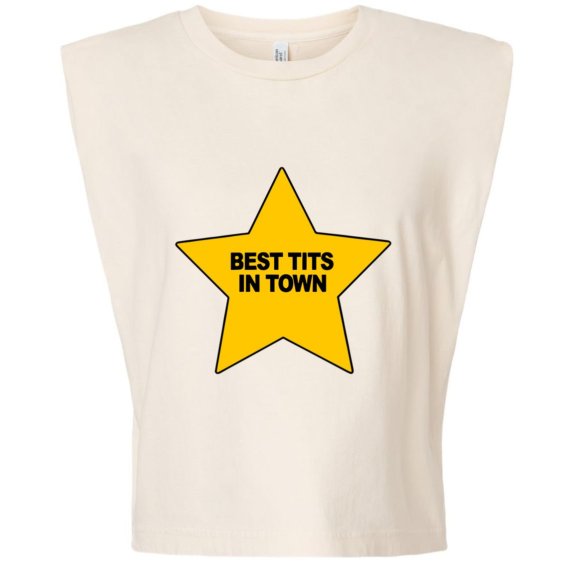 Best Tits In Town Garment-Dyed Women's Muscle Tee
