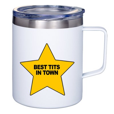 Best Tits In Town 12oz Stainless Steel Coffee Mug