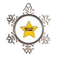 Best Tits In Town Metallic Star Ornament