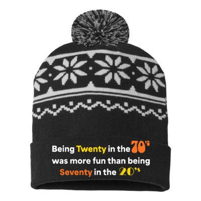 Being Twenty In The 70s Was Much More Fun Than USA-Made Snowflake Beanie